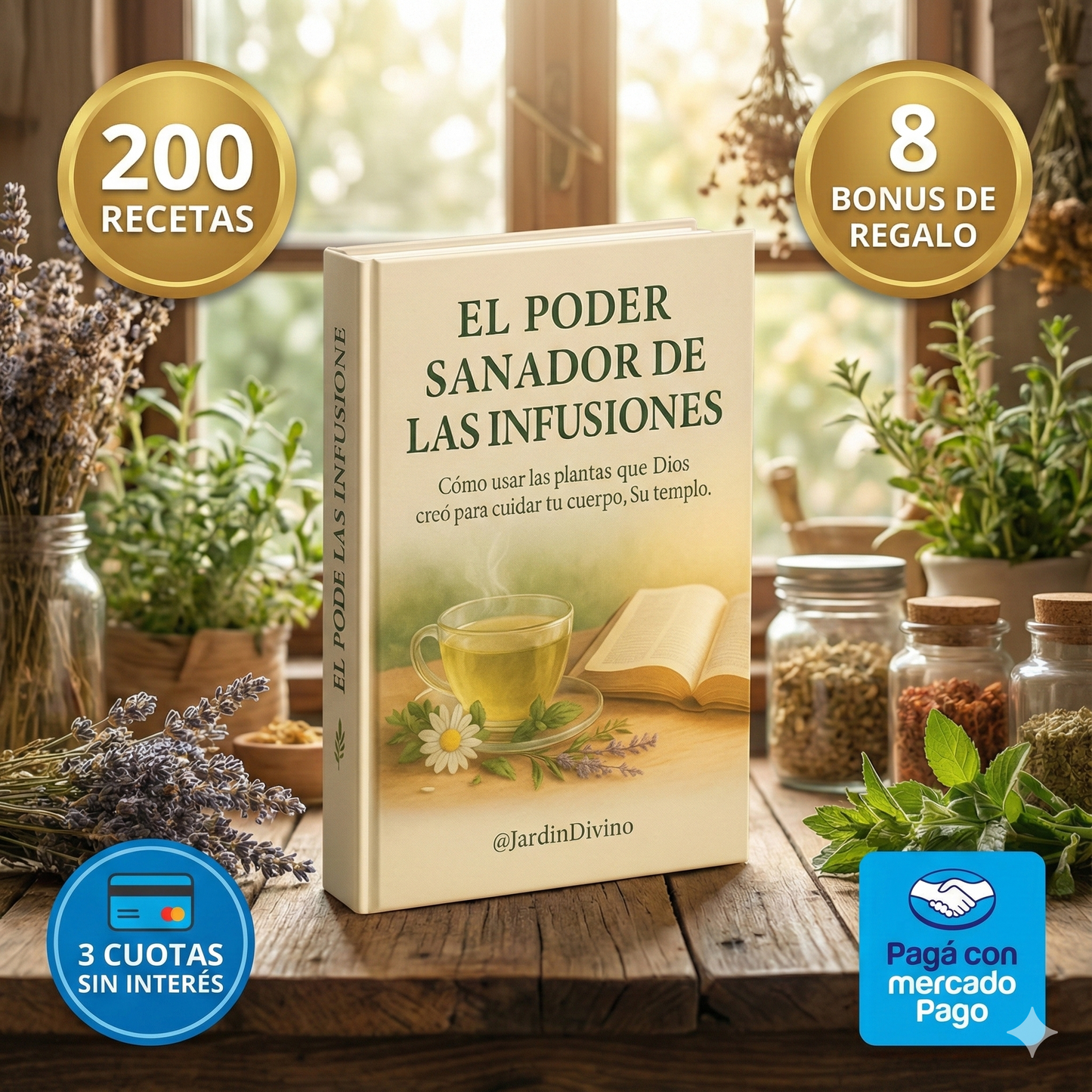 Libro Digital: El Poder Sanador de las Infusiones + 8 Bonus de Regalo🎁